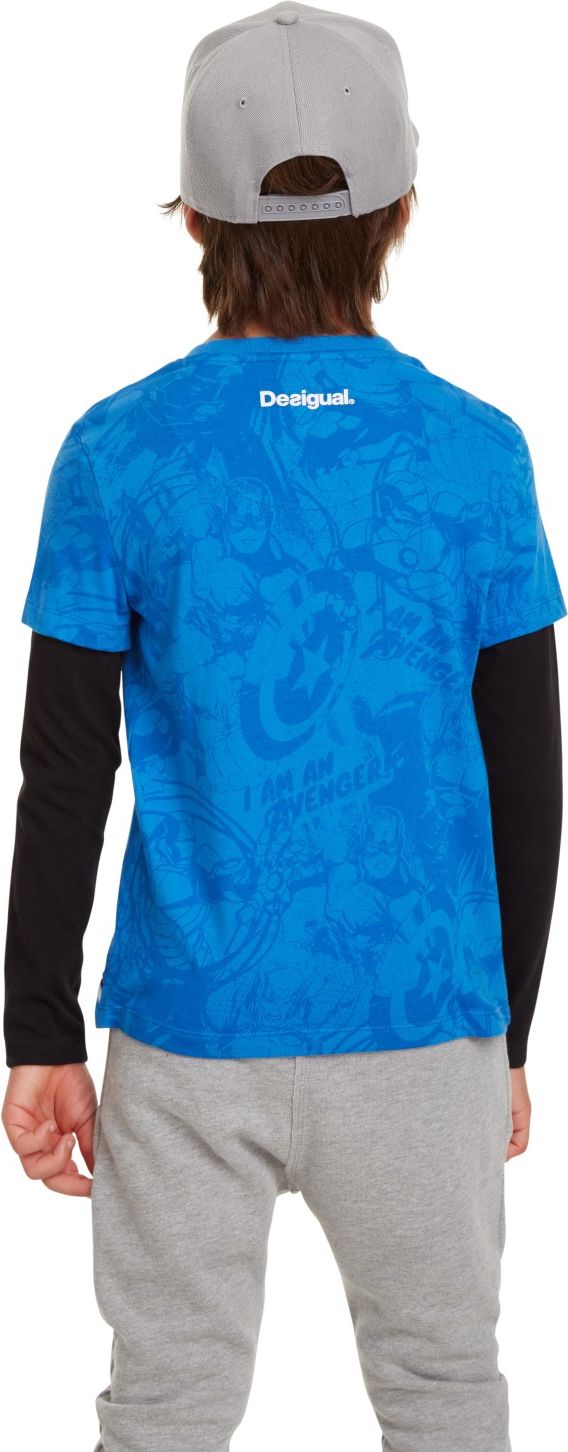 Desigual modré chlapecké tričko TS John - 3/4 - obrázek 2