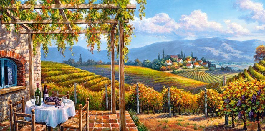 CASTORLAND Puzzle Výhled na vinohrad 4000 dílků - obrázek 1