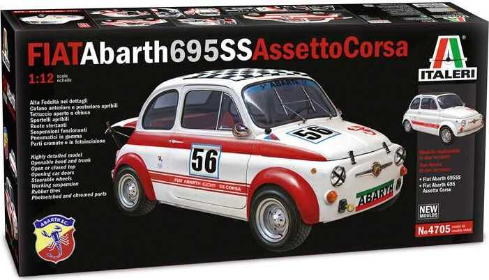 ITALERI Model Kit auto 4705 - FIAT Abarth 695SS/Assetto Corsa (1:12) - obrázek 1