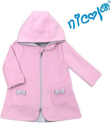Dětský kabátek/bundička Nicol, Baletka - růžová, vel. 74 - obrázek 1