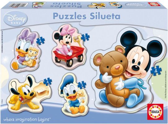 EDUCA Baby puzzle Miminka Disney 5v1 (3-5 dílků) - obrázek 1