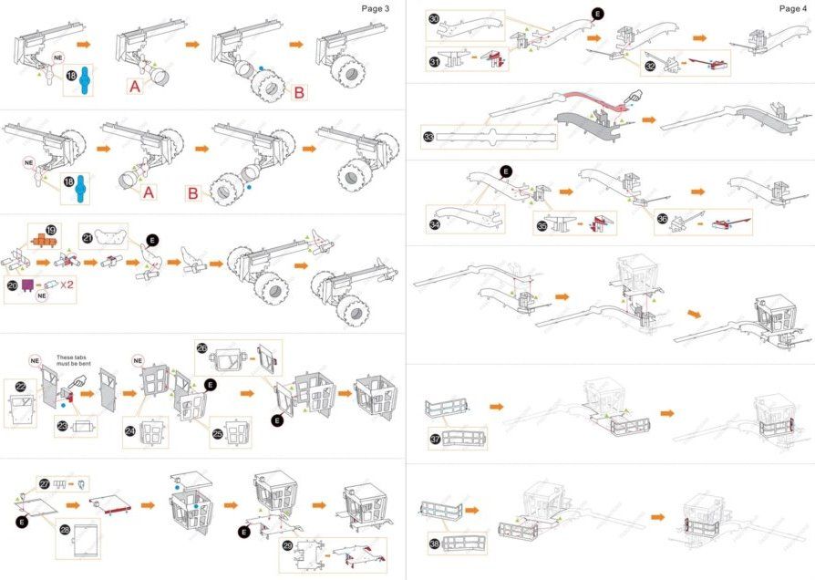 METAL EARTH 3D puzzle CAT: Silniční shrňovač (Motor Grader) - obrázek 2