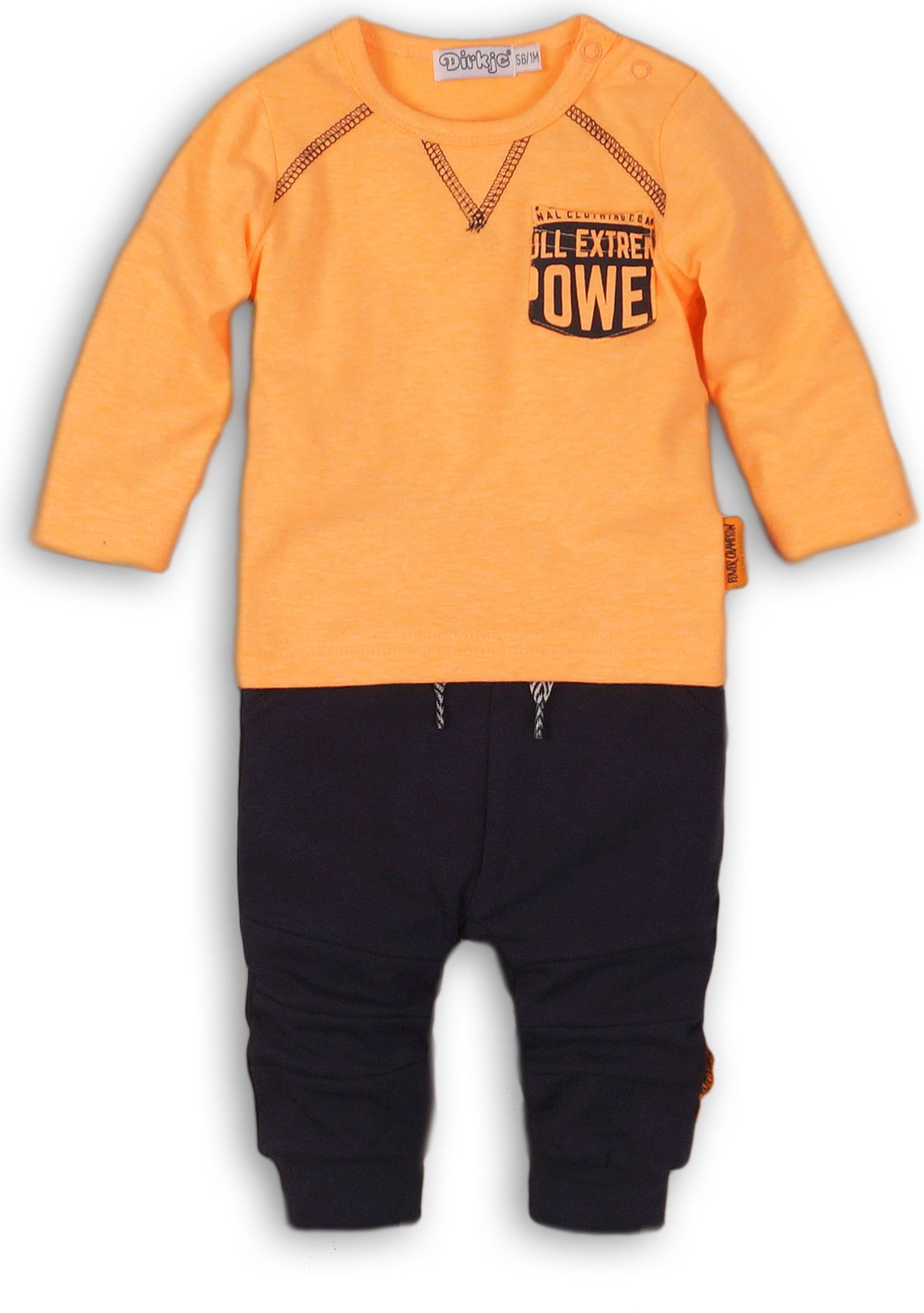 DIRKJE Set 2-dílný B-SO BRIGHT POWER CHAMPIONS 80 Orange - Navy - obrázek 1