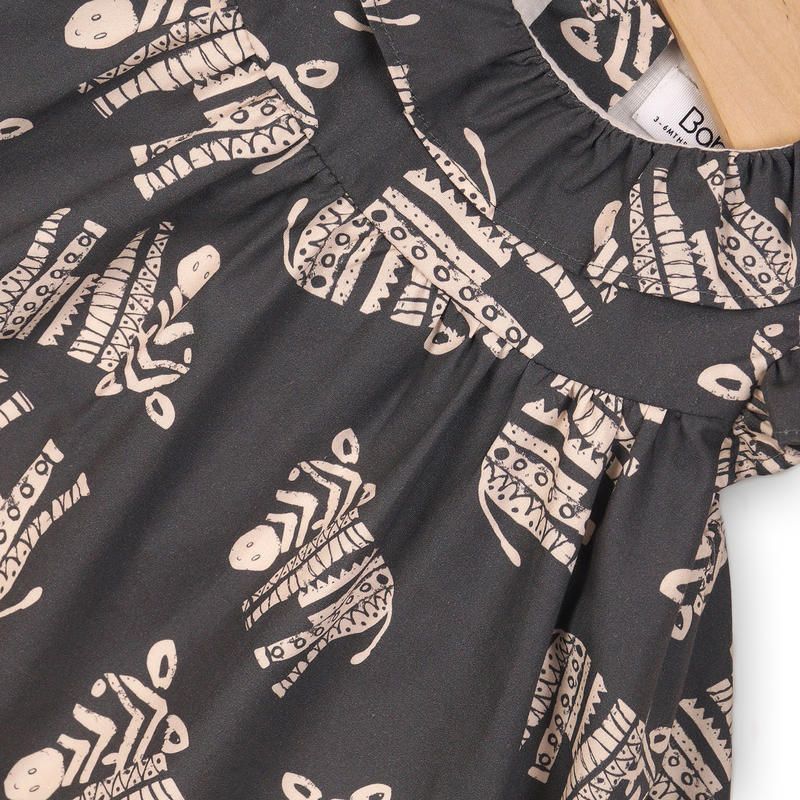 Minoti Šaty dívčí a kalhotky šedá 62/68 - obrázek 2