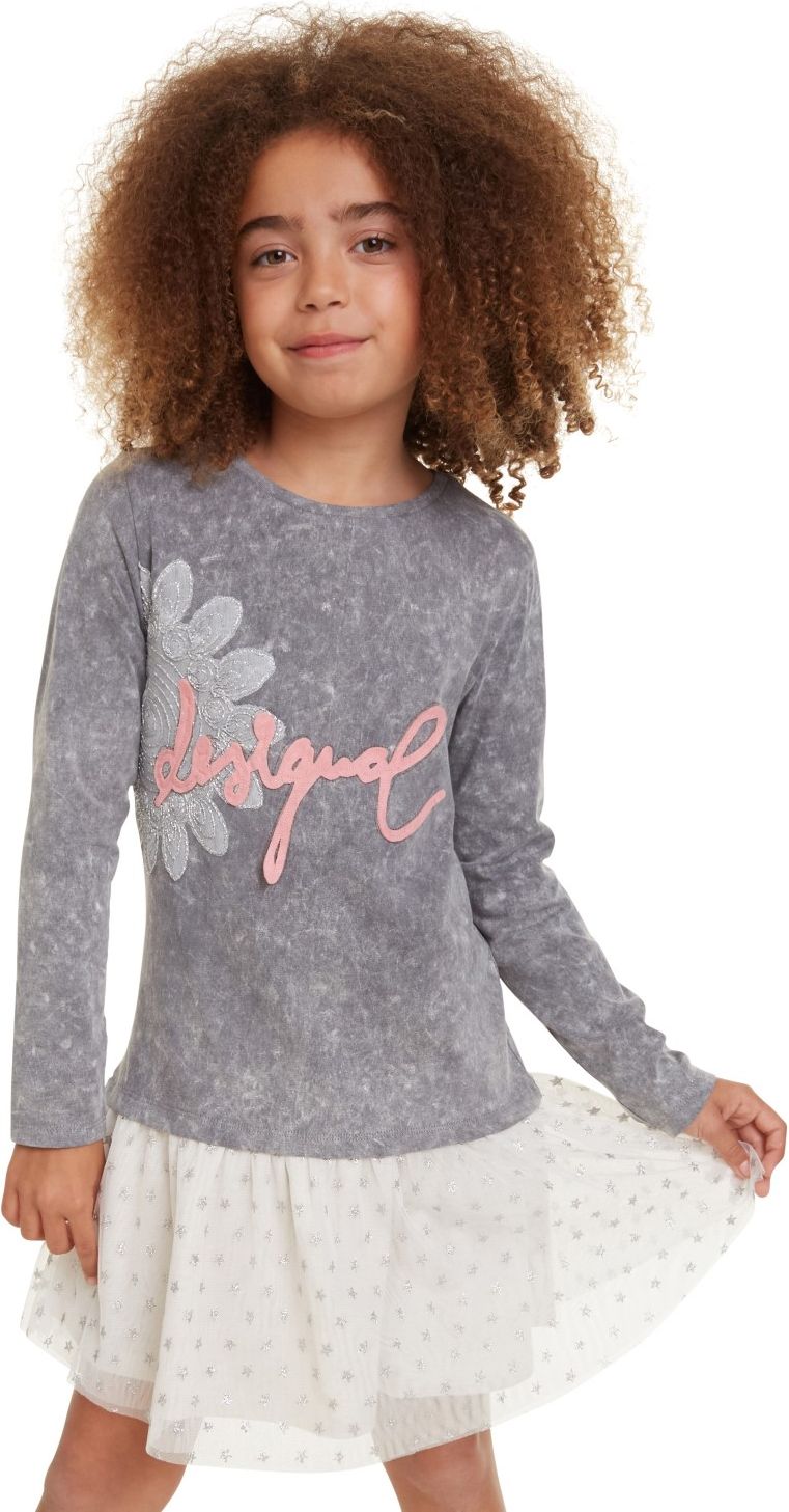 Desigual šedé dívčí šaty Vest Ensenada - 5/6 - obrázek 1