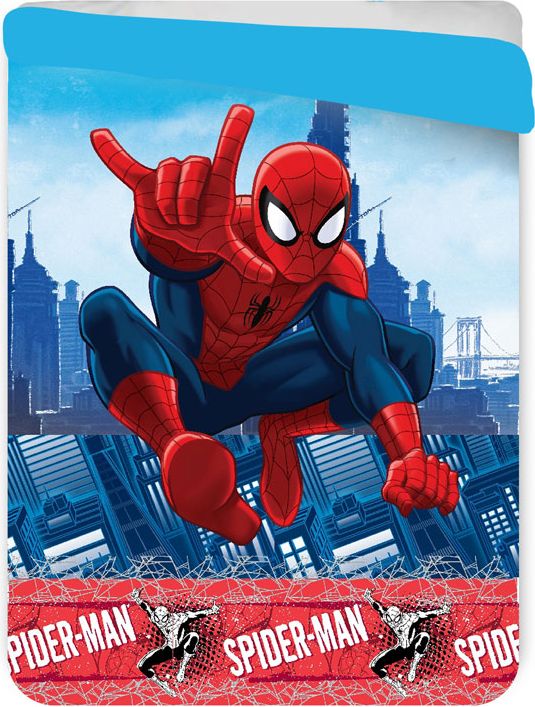 JERRY FABRICS Pročívaná deka Spiderman polyester 180/260 cm - obrázek 1
