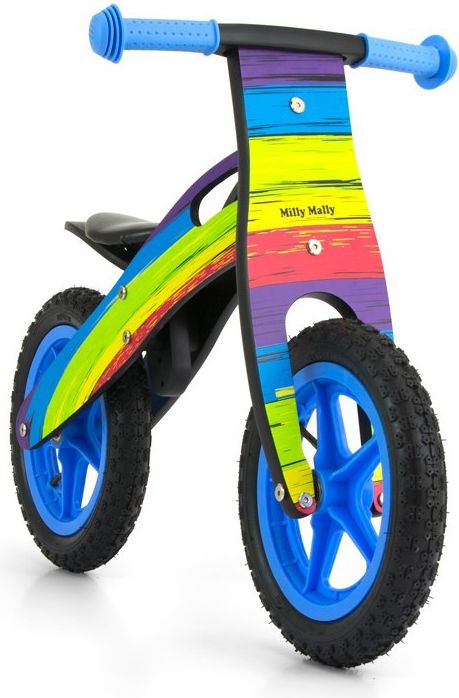 Dětské odrážedlo kolo Milly Mally King Rainbow - obrázek 1