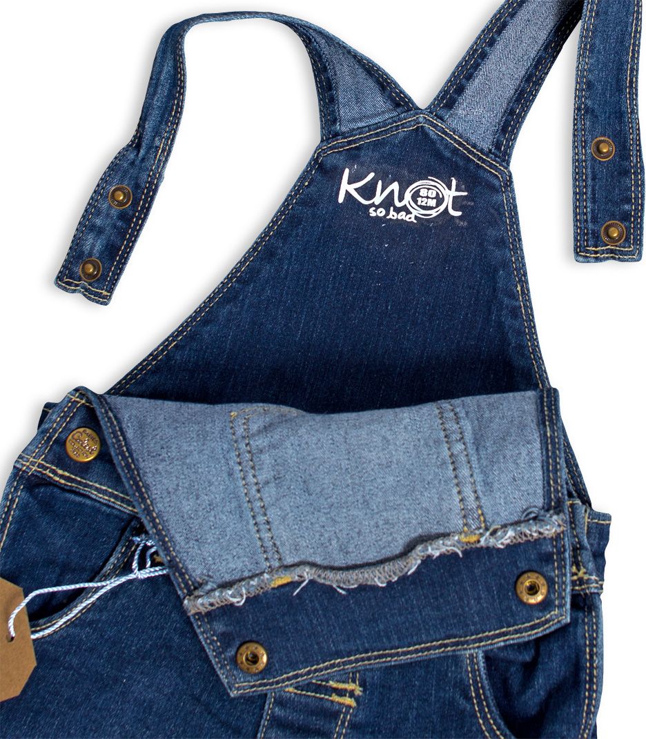 Dětské džíny s laclem KNOT SO BAD MONSTER modré Velikost: 74 - obrázek 5