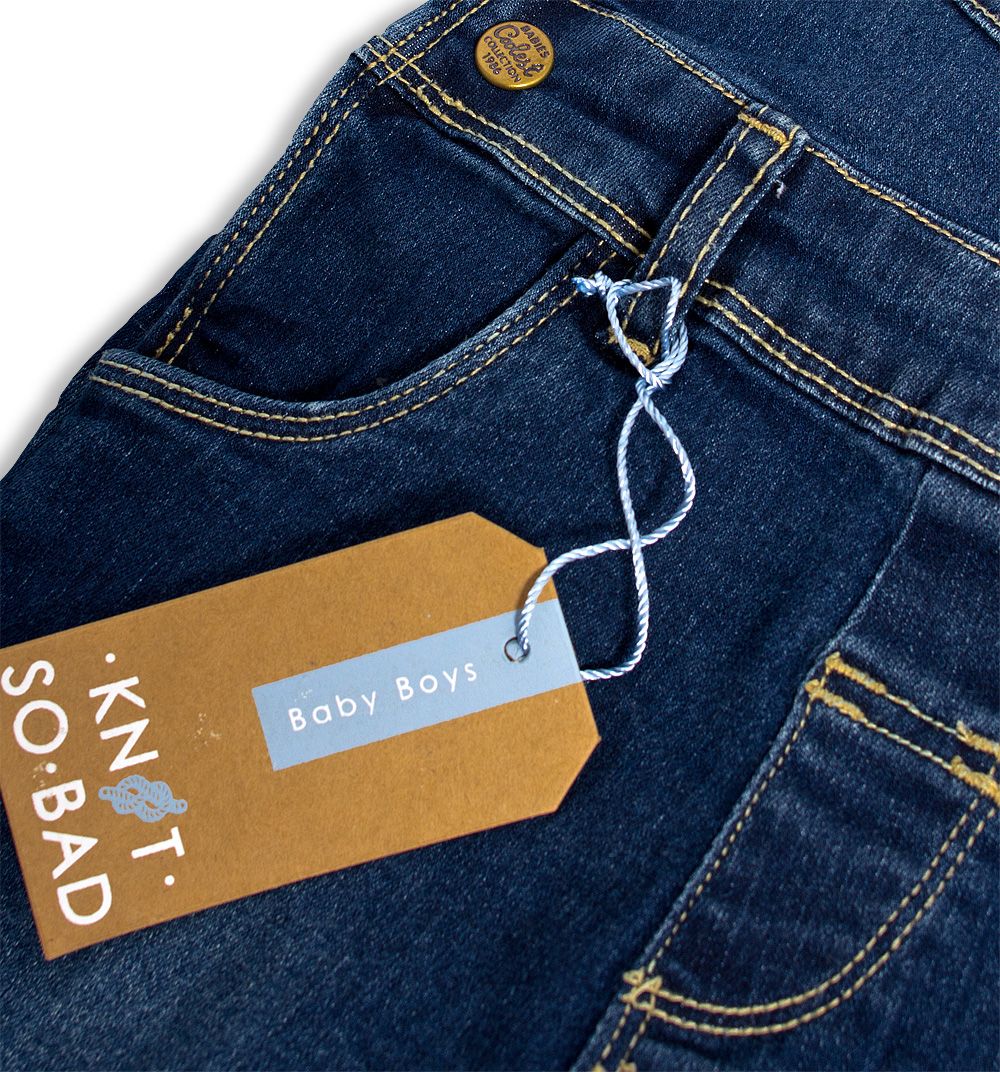 Dětské džíny s laclem KNOT SO BAD MONSTER modré Velikost: 74 - obrázek 6