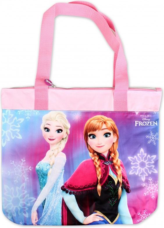 Setino · Dívčí plážová taška Ledové království - Frozen - Anna a Elsa - 40 x 27 x 11 cm - obrázek 1