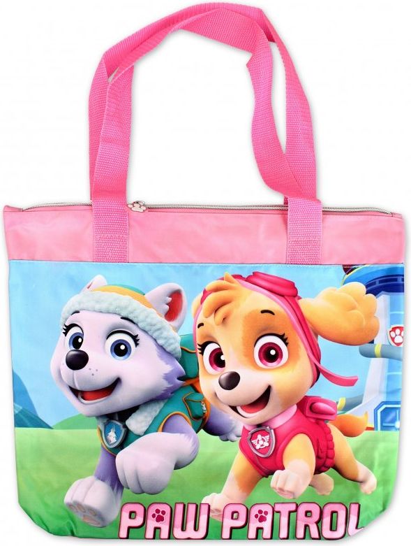 Setino · Dívčí plážová taška Tlapková patrola - Paw Patrol - s obrázkem stěňat Skye a Everest - 40 x 27 x 11 cm - obrázek 1