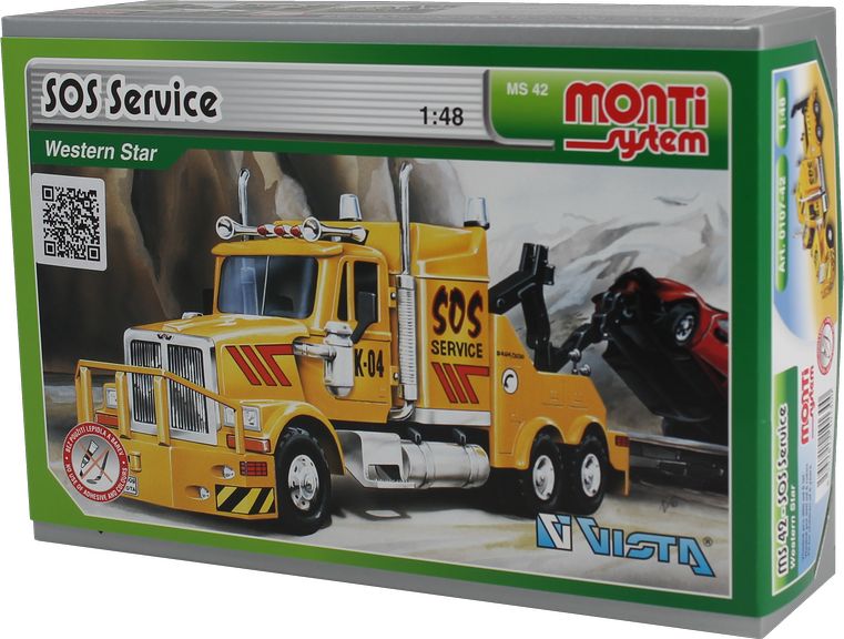 Stavebnice Monti 42 SOS Service Western star - obrázek 1