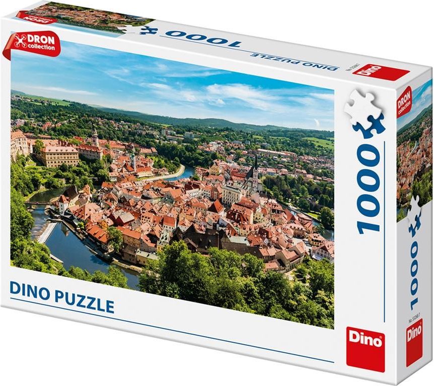 DINO Puzzle 1000 dílků Český Krumlov dron collection - obrázek 1