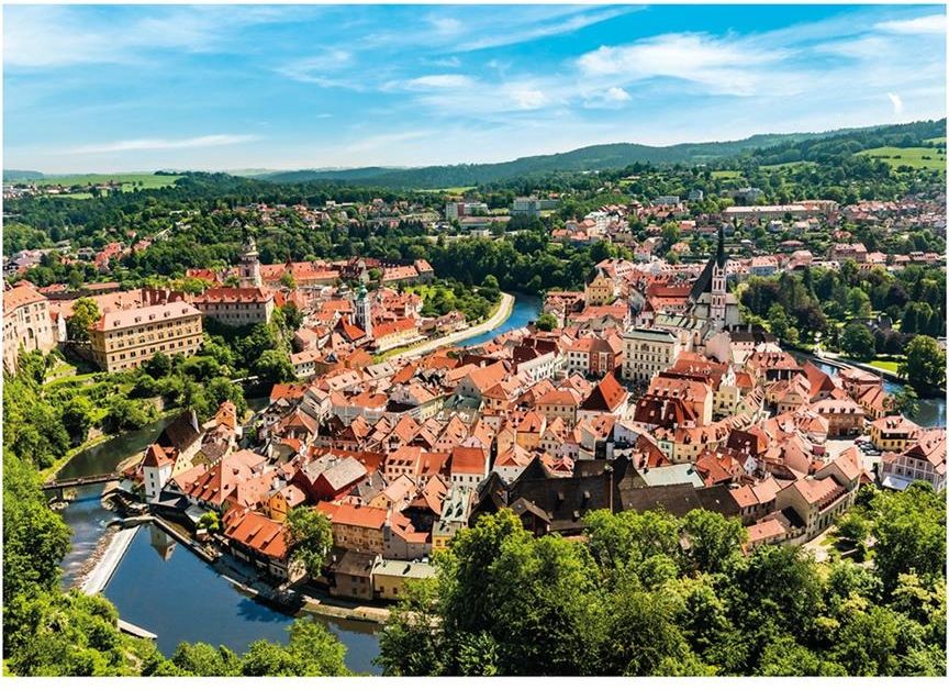 DINO Puzzle 1000 dílků Český Krumlov dron collection - obrázek 2