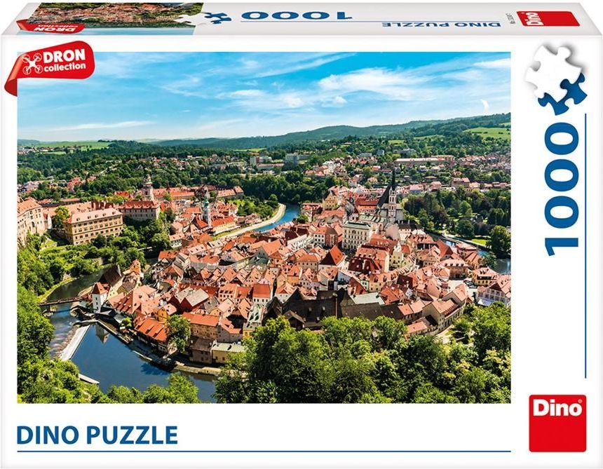 DINO Puzzle 1000 dílků Český Krumlov dron collection - obrázek 3