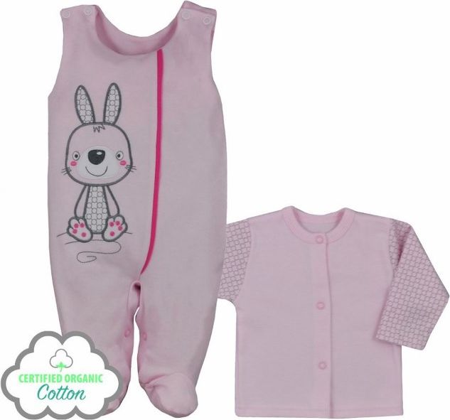 2-dílná kojenecká BIO souprava Koala Bunny růžová Růžová 62 (3-6m) - obrázek 1