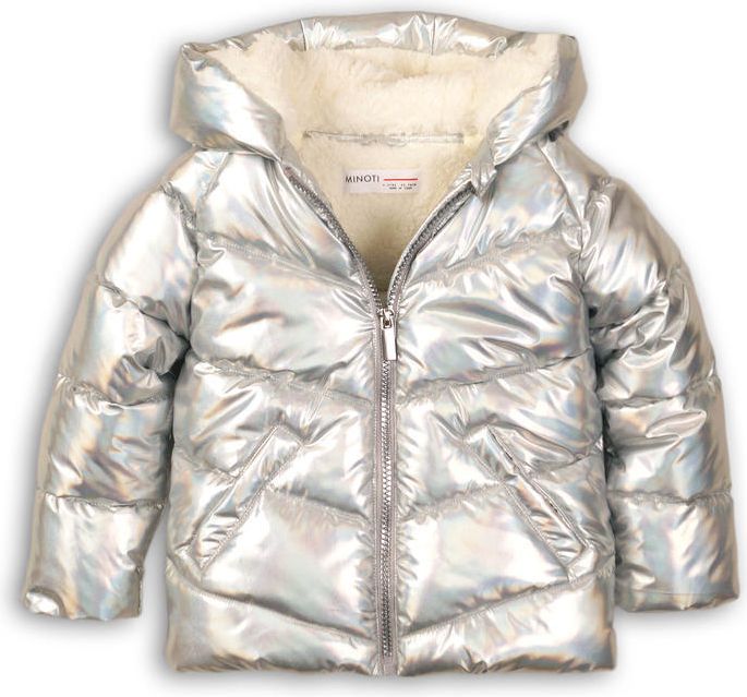 Minoti Bunda dívčí Puffa metalická podšitá chlupem 68/80 - obrázek 1