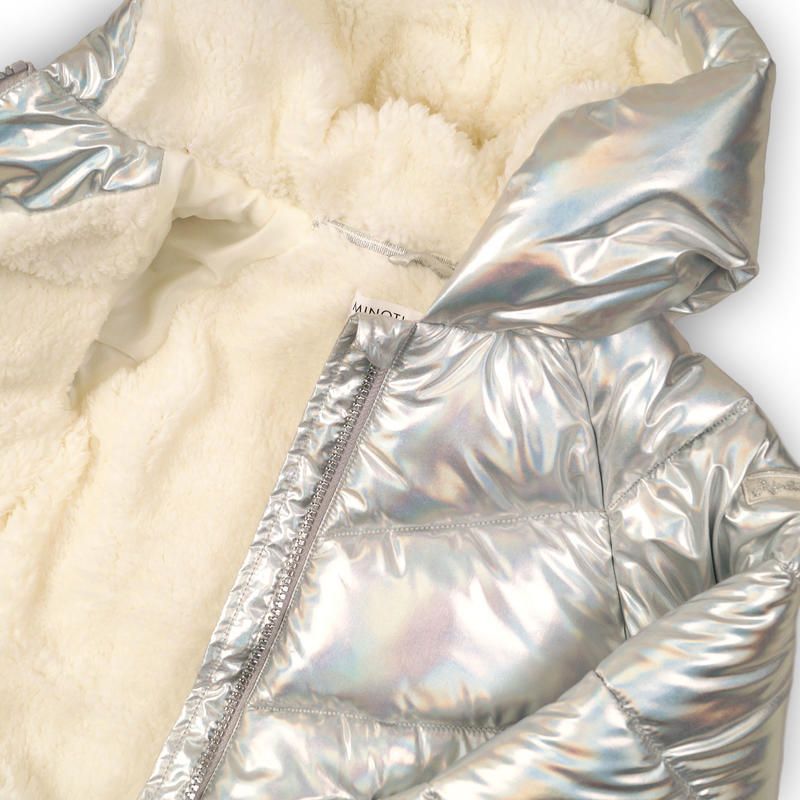 Minoti Bunda dívčí Puffa metalická podšitá chlupem 68/80 - obrázek 2