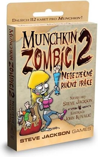 Steve Jackson Games Desková karetní hra Munchkin - Zombíci 2: Nebezpečně ruční práce v češtině - obrázek 1
