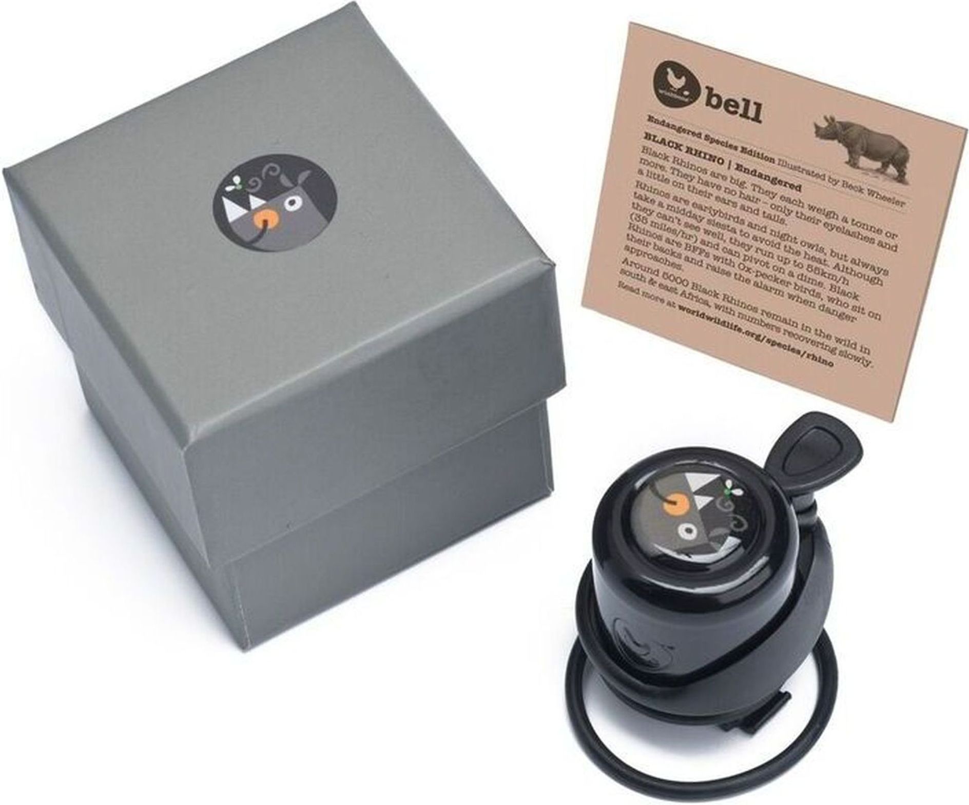 Wishbone Bike Bell Nosorožec - Dark grey uni - obrázek 2