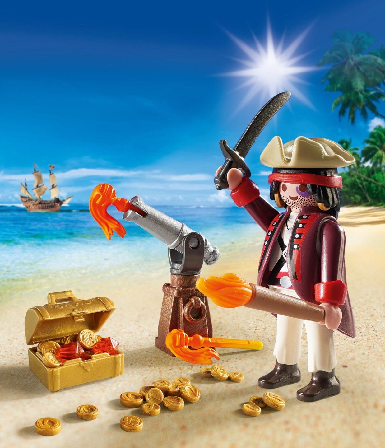 PLAYMOBIL Velikonoční vejce Pirát s kanónem 9415 - obrázek 1