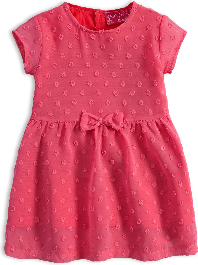Dívčí šaty KNOT SO BAD LOVELY LOOK růžové Velikost: 80 - obrázek 1