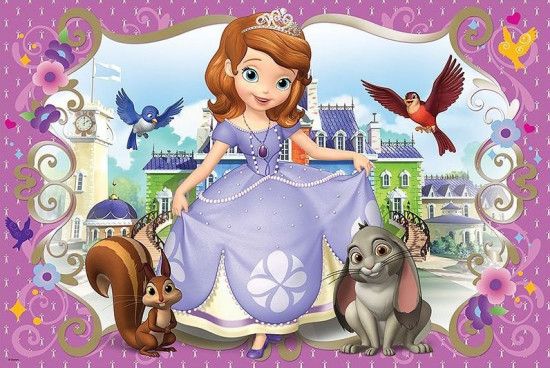 TREFL Puzzle Princezna Sofie s nejlepšími přáteli MAXI 24 dílků - obrázek 1
