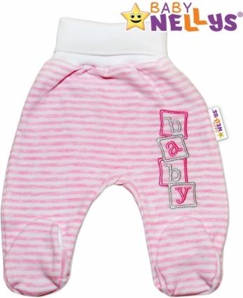 Polodupačky Baby Nellys ® Baby Bear - růžový proužek - obrázek 1