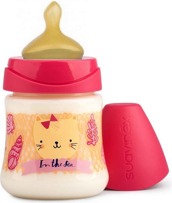 SUAVINEX Láhev 150 ml L T1S – růžové moře - obrázek 2