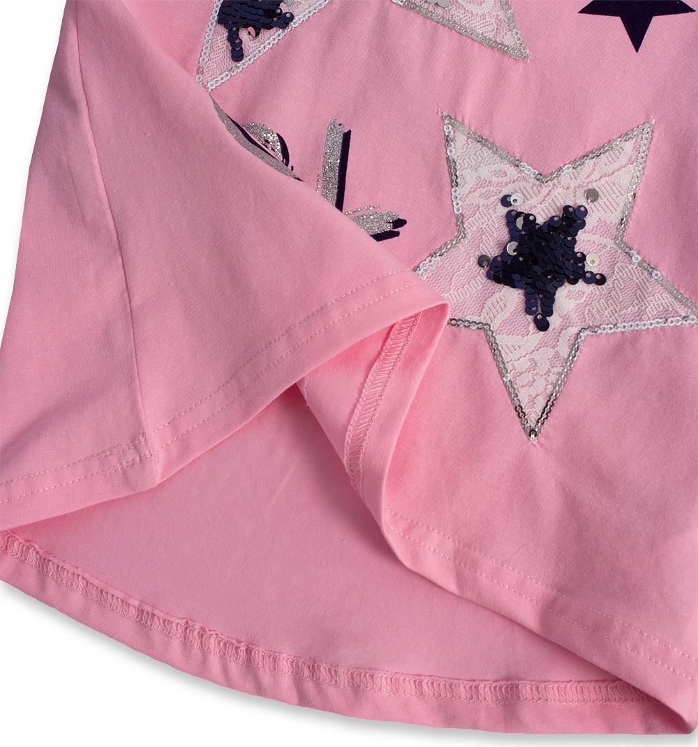 Dívčí tričko s flitry Mix´nMATCH GIRL světle růžové Velikost: 98 - obrázek 5