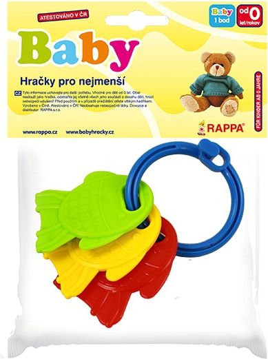 RAPPA Chrastítko/kousátko klíče, rybičky - obrázek 3