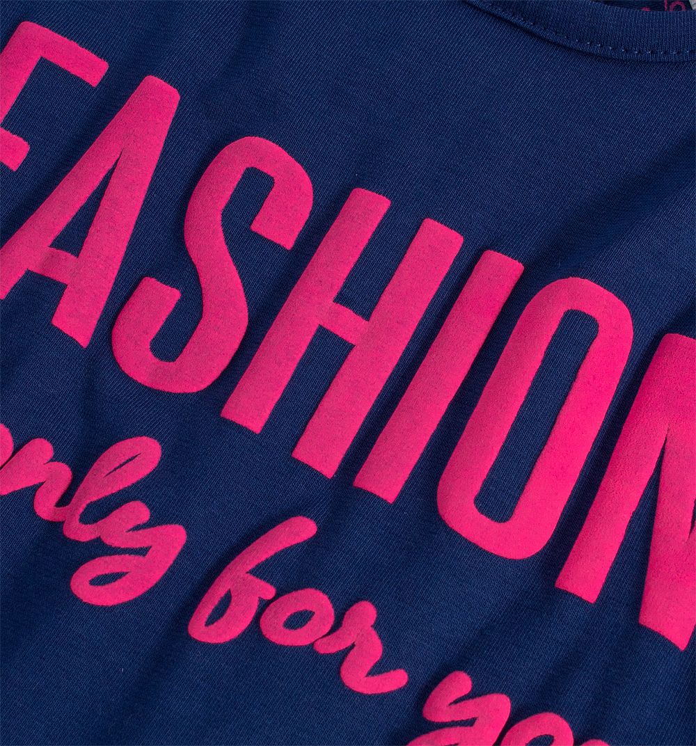 Dívčí bavlněné šaty KNOT SO BAD FASHION modré Velikost: 104 - obrázek 2