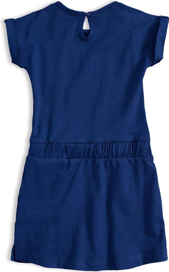 Dívčí bavlněné šaty KNOT SO BAD FASHION modré Velikost: 104 - obrázek 4