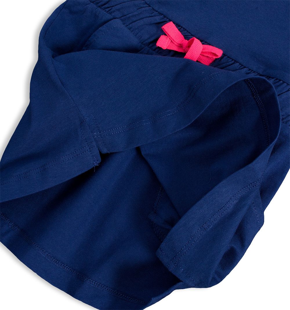 Dívčí bavlněné šaty KNOT SO BAD FASHION modré Velikost: 104 - obrázek 6