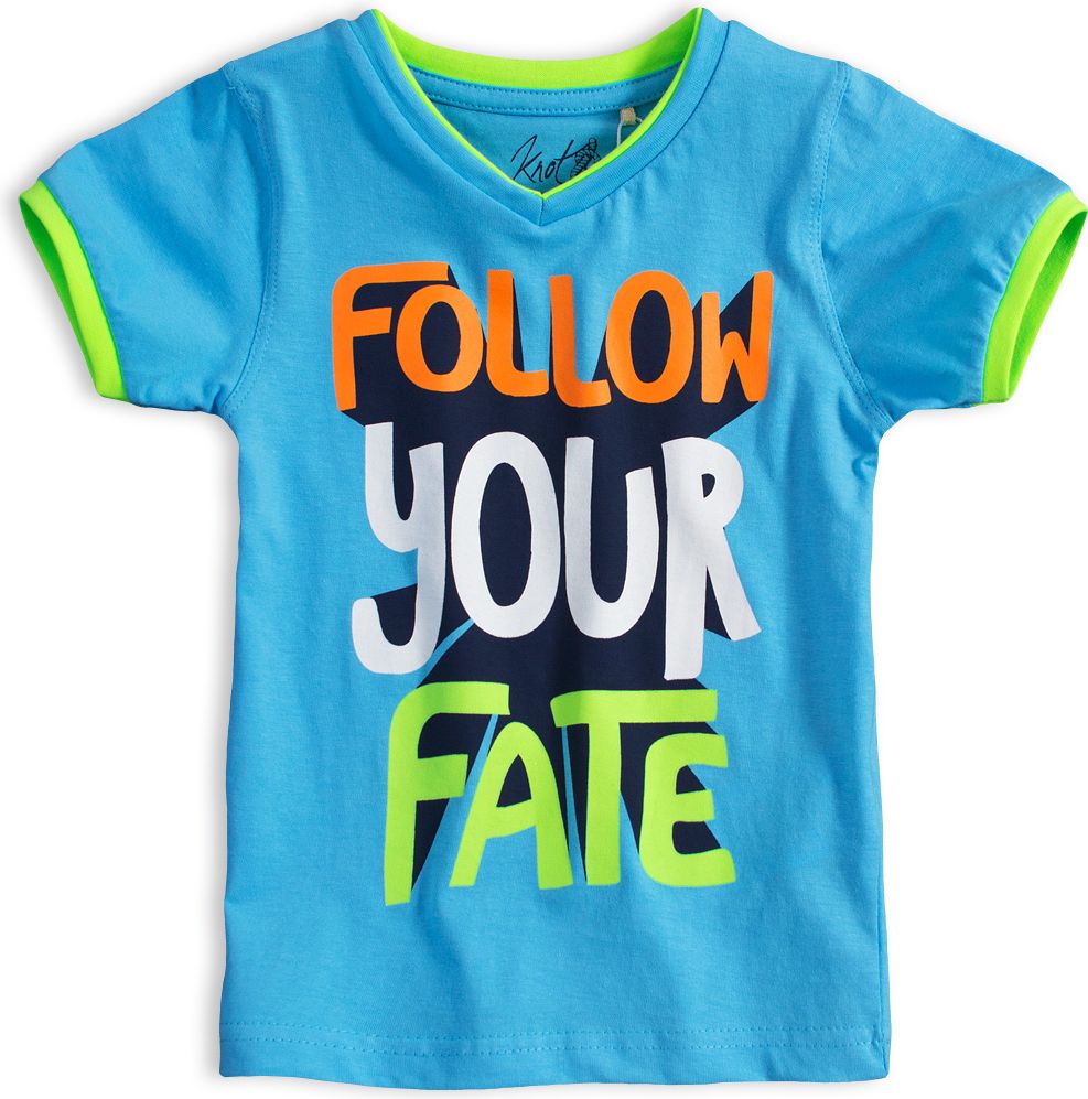 Chlapecké tričko KNOT SO BAD FOLLOW modré Velikost: 92 - obrázek 1