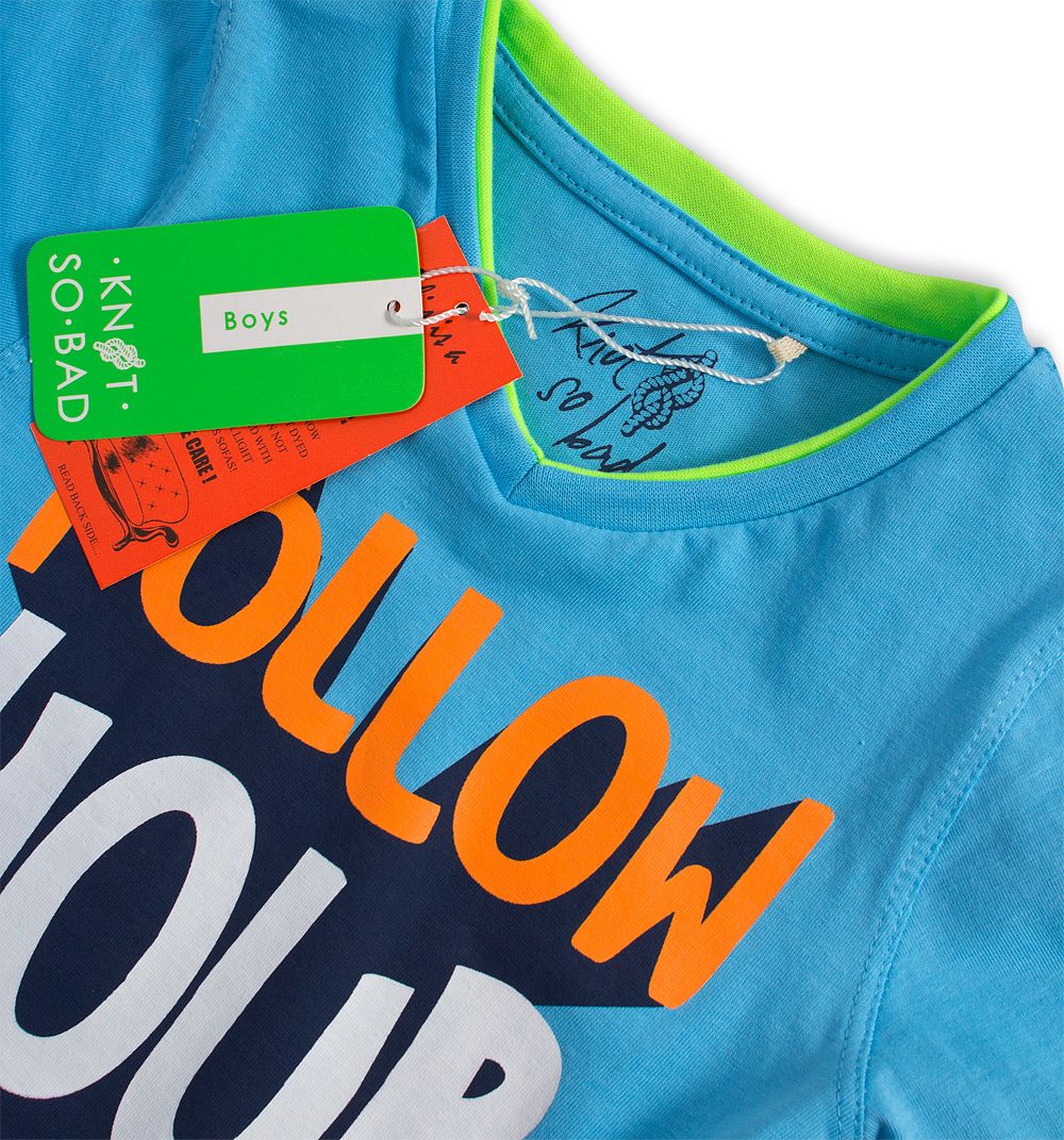 Chlapecké tričko KNOT SO BAD FOLLOW modré Velikost: 92 - obrázek 3