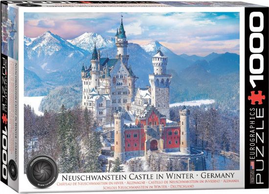 EUROGRAPHICS Puzzle Zámek Neuschwanstein (HDR) 1000 dílků - obrázek 1