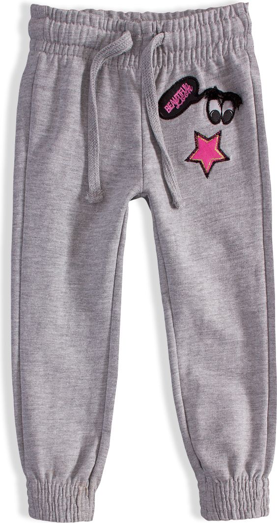 Dívčí tepláky KNOT SO BAD BEAUTIFUL šedé Velikost: 110 - obrázek 1