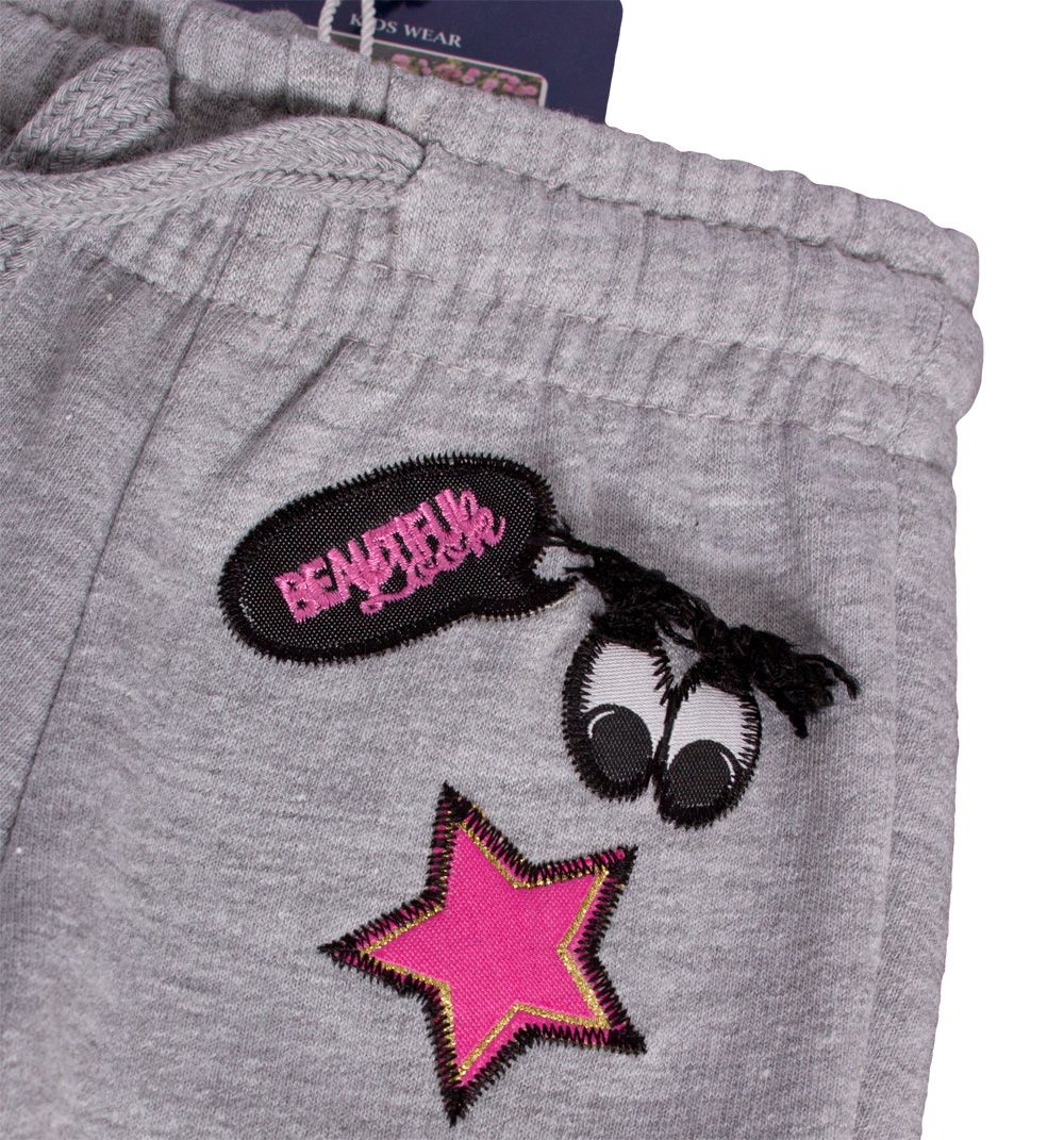 Dívčí tepláky KNOT SO BAD BEAUTIFUL šedé Velikost: 110 - obrázek 2