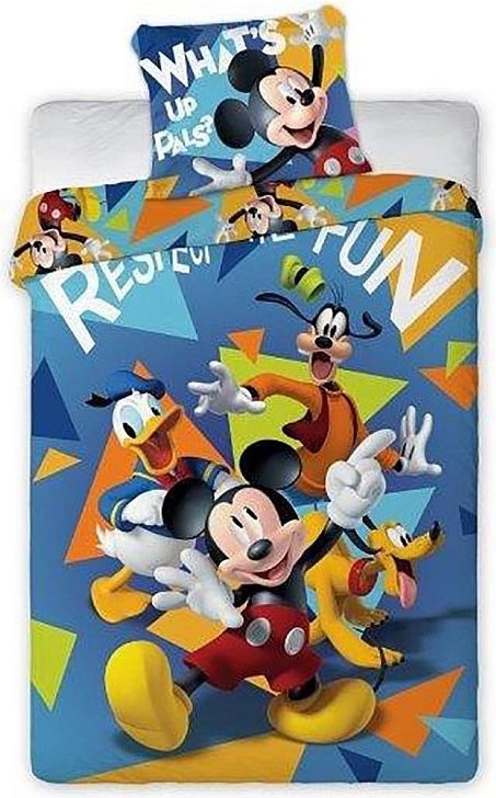 FARO Povlečení Mickey fun 100% Bavlna 140/200, 70/90 cm - obrázek 1