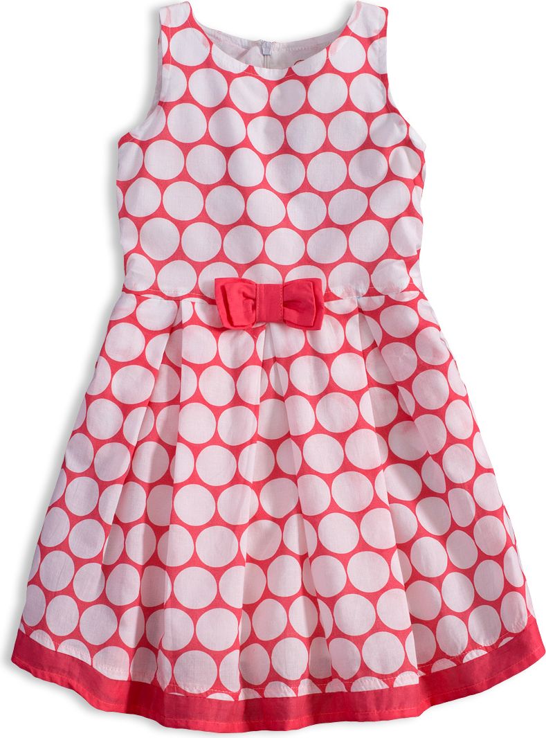 Dívčí šaty KNOT SO BAD DOTS růžové Velikost: 104 - obrázek 1