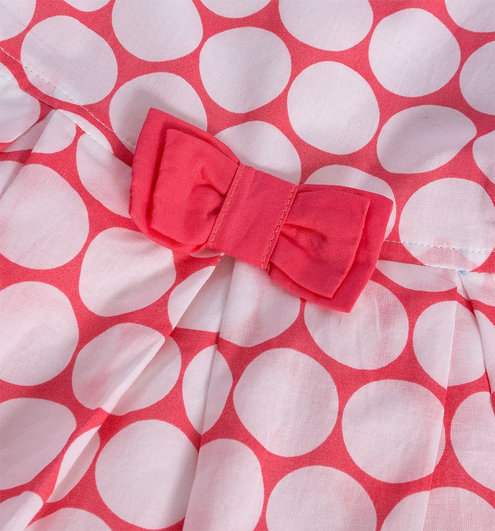 Dívčí šaty KNOT SO BAD DOTS růžové Velikost: 104 - obrázek 3