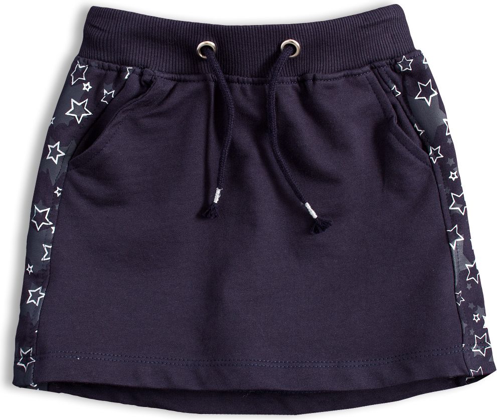 Dívčí úpletová sukně KNOT SO BAD HVĚZDY tmavě modrá Velikost: 104 - obrázek 1