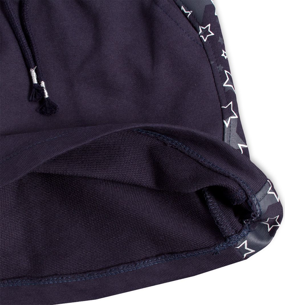 Dívčí úpletová sukně KNOT SO BAD HVĚZDY tmavě modrá Velikost: 104 - obrázek 3