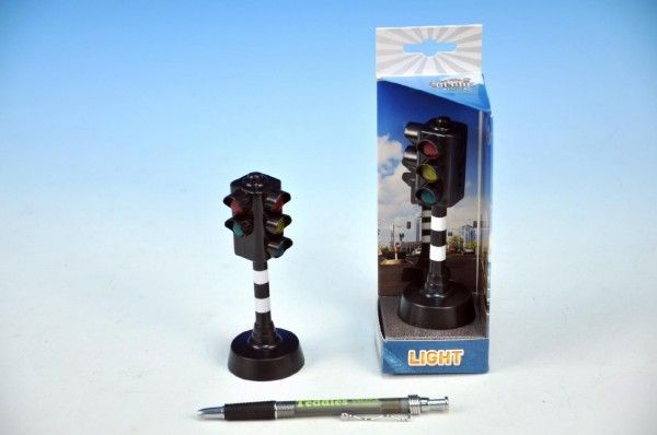 Semafor plast 12cm na baterie se zvukem se světlem - obrázek 1