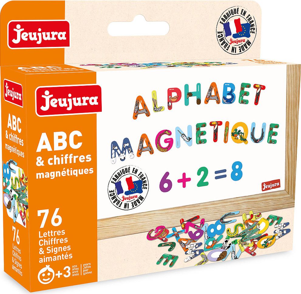 Jeujura Barevná magnetická písmenka 76ks - obrázek 2