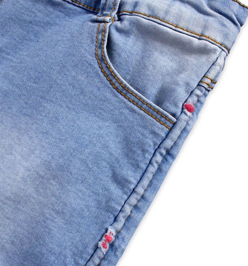 Dívčí džínové šortky KNOT SO BAD GIRLS modré Velikost: 140 - obrázek 4