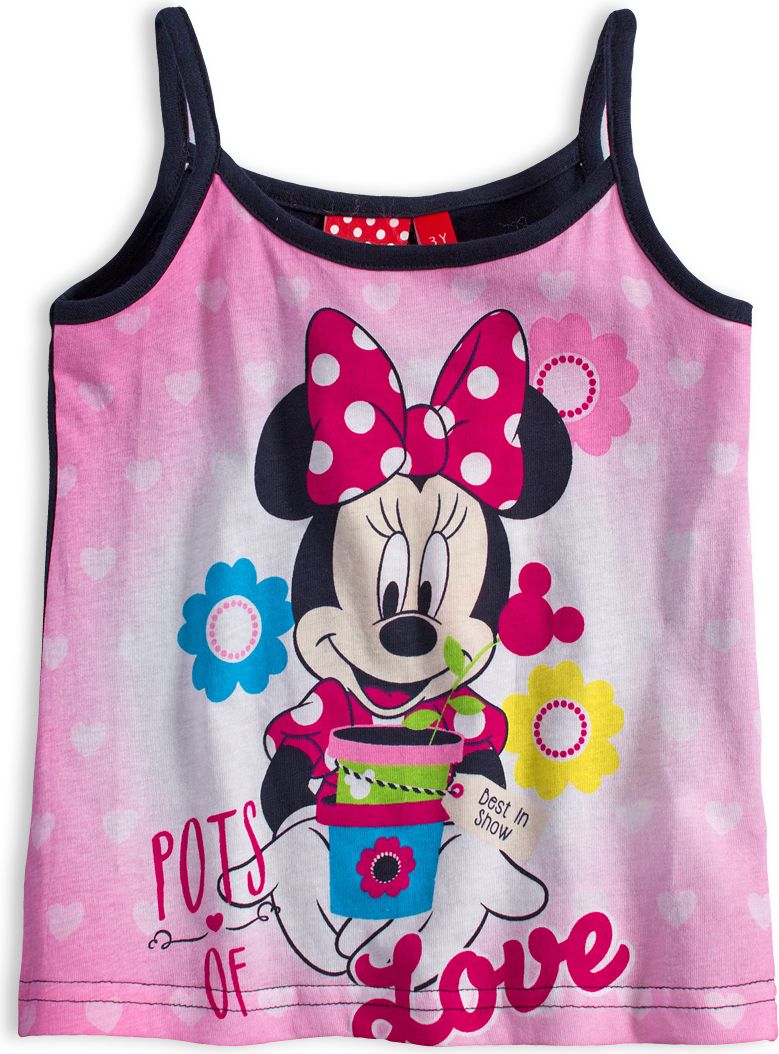 Dívčí letní souprava DISNEY MINNIE FLOWERS modrá Velikost: 140 - obrázek 2