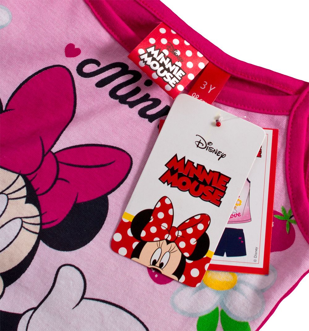Dívčí letní souprava DISNEY MINNIE FLOWERS růžová Velikost: 98 - obrázek 4