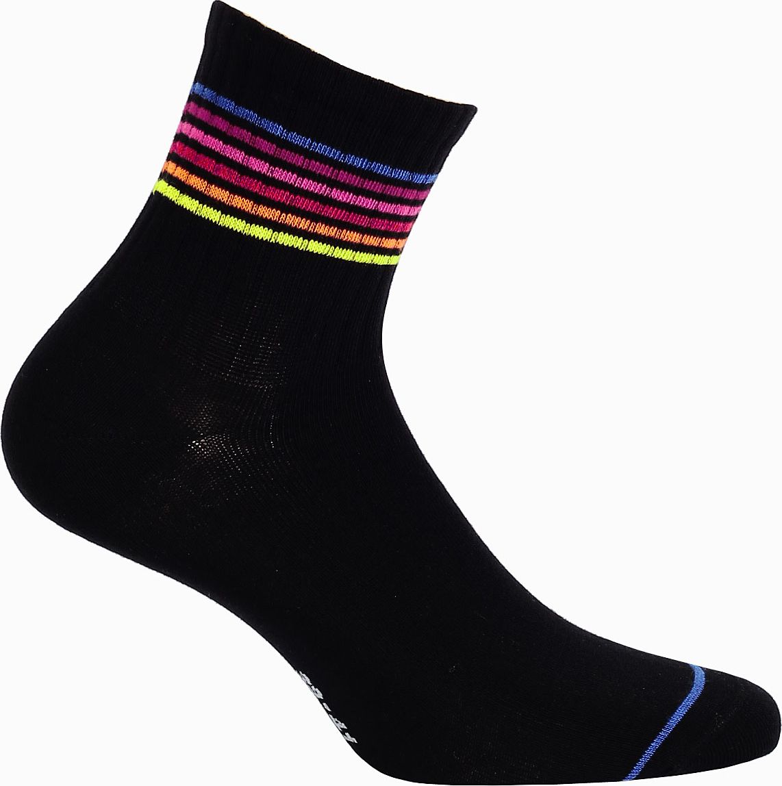 Vzorované ponožky WOLA PROUŽKY černé Velikost: 36-38 - obrázek 1